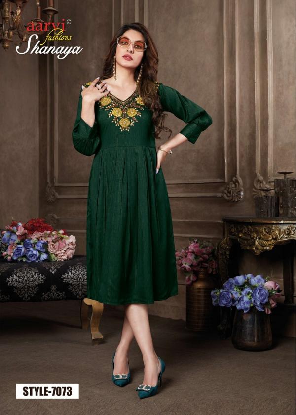 Aarvi Fashion Shanaya Vol-6 Rayon Exclusive Designer Kurti Collection